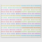 Multilingual Muttertag Nahtloses Muster Geschenkpapier (Flach)
