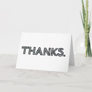 Multilingual "Thanks" Greeting Card   Customizable Dankeskarte