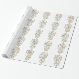 Multilinguale Hakuna Matata Globale Wortwolken-Kun Geschenkpapier