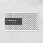 Multimedia-Animator - Modernes Grau Zickzack Visitenkarte (Rückseite)