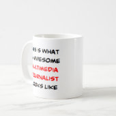 Multimedia-Journalist, großartig Kaffeetasse (Vorderseite Links)