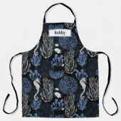 Multimedia-Schürze für das Black Ocean Seepferd Schürze (Vorderseite)