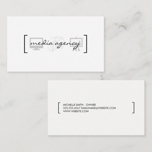 Multimedia Visitenkarte (Vorne/Hinten)