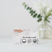 Multimedia | Ziegelmauer Visitenkarte (Stehend Vorderseite)