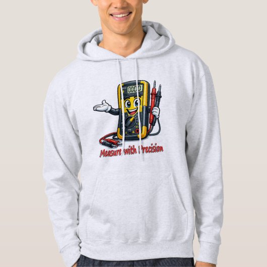Multimeter Cartoon Maß mit Präzision Hoodie (Vorderseite)