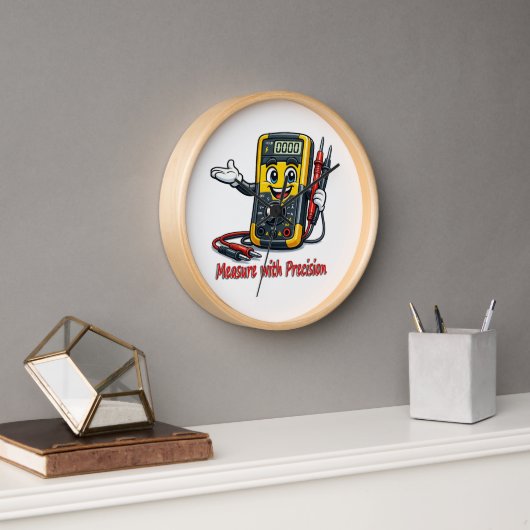 Multimeter Cartoon Maß mit Präzision Wanduhr (Büro)