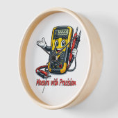 Multimeter Cartoon Maß mit Präzision Wanduhr (Winkel)