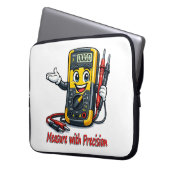 Multimeter Cartoon Measure With Precision Laptop S Laptopschutzhülle (Vorderseite Links)