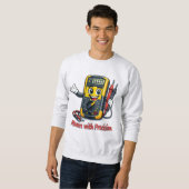Multimeter Cartoon Measure With Precision Sweatshi Sweatshirt (Vorne ganz)