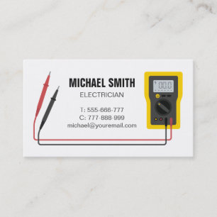 Multimeter Electrical Business Card Visitenkarte
