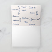 Multinational Thank You Dankeskarte (Innenseite)