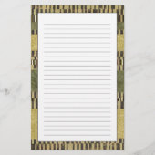 Multipatterned Platten-Malerei Briefpapier (Vorderseite)