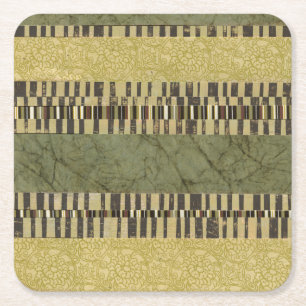 Multipatterned Platten-Malerei Rechteckiger Pappuntersetzer