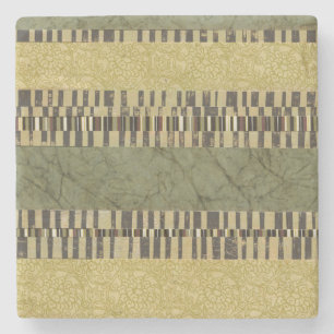 Multipatterned Platten-Malerei Steinuntersetzer