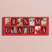 Multiphoto Red Heart Pattern Oma Foto Leinwanddruck