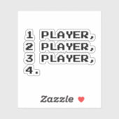 MULTIPLAYER AUFKLEBER (Blatt)