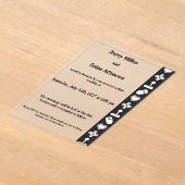 Multiplayer Mode in Black Acrylic Wedding  Acryleinladungen (Ablage )