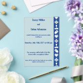 Multiplayer Mode in Blue Acrylic Wedding  Acryleinladungen (In Situ (Hochzeit))