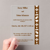 Multiplayer Mode in Chocolate Acrylic Wedding Acryleinladungen (Insitu (Handheld))