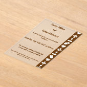 Multiplayer Mode in Chocolate Acrylic Wedding Acryleinladungen (Ablage )
