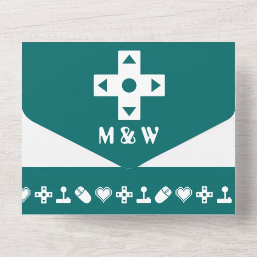 Multiplayer-Modus Aquamarin All In One Einladung (Rückseite)