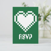 Multiplayer-Modus auf der grünen RSVP-Karte RSVP Karte (Stehend Vorderseite)