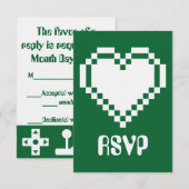 Multiplayer-Modus auf der grünen RSVP-Karte RSVP Karte (Vorne/Hinten)