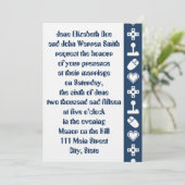 Multiplayer-Modus bei Hochzeitsfeiern in der Marin Einladung (Stehend Vorderseite)