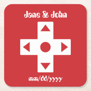 Multiplayer-Modus im Cherry Paper-Untersetzer Rechteckiger Pappuntersetzer