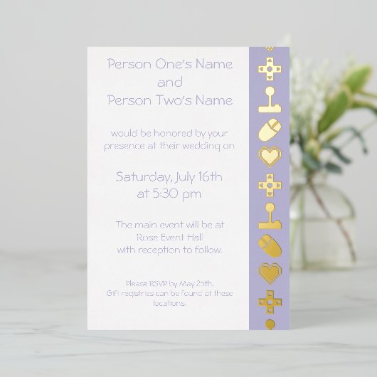 Multiplayer-Modus im Lavendelfoil-Modus Folieneinladung (Stehend vorne)