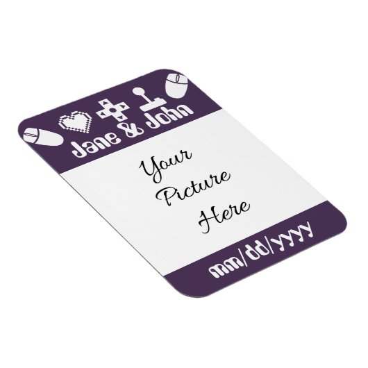 Multiplayer-Modus im Lila Rett-the-Date-Modus Magnet (Rechte Seite)