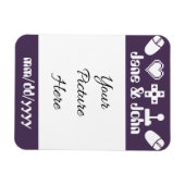 Multiplayer-Modus im Lila Rett-the-Date-Modus Magnet (Horizontal)