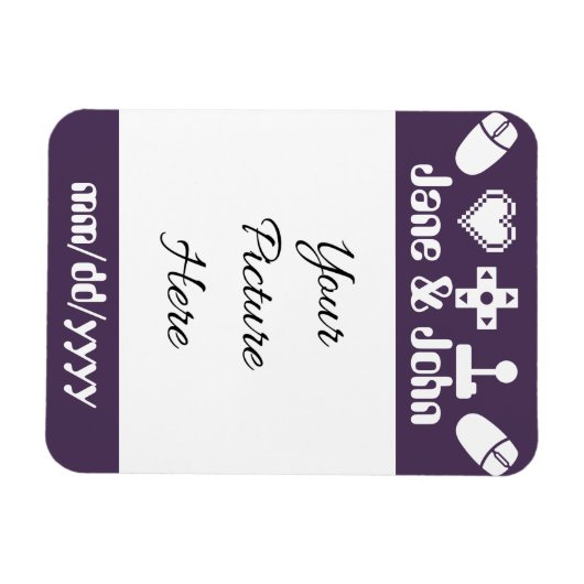 Multiplayer-Modus im Lila Rett-the-Date-Modus Magnet (Horizontal)