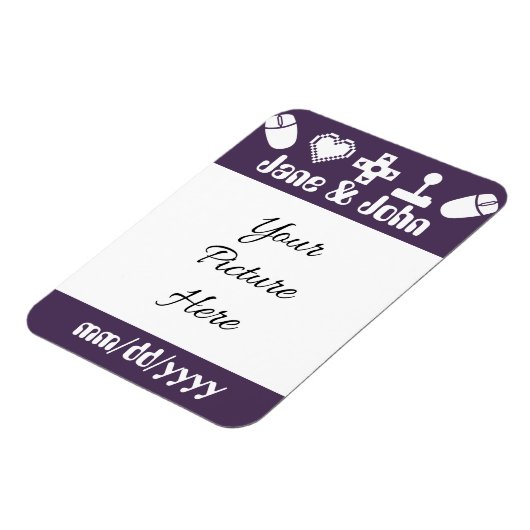 Multiplayer-Modus im Lila Rett-the-Date-Modus Magnet (Linke Seite)