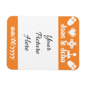Multiplayer-Modus im Orange Rett-the-Date-Magnet Magnet (Horizontal)