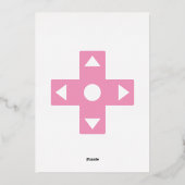 Multiplayer-Modus im Petal Pink Foil Einladung (Rückseite)