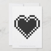 Multiplayer-Modus im Schwarzen Hochzeitsempfang Einladung (Rückseite)