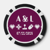 Multiplayer-Modus im Wein Pokerchips (Rückseite)