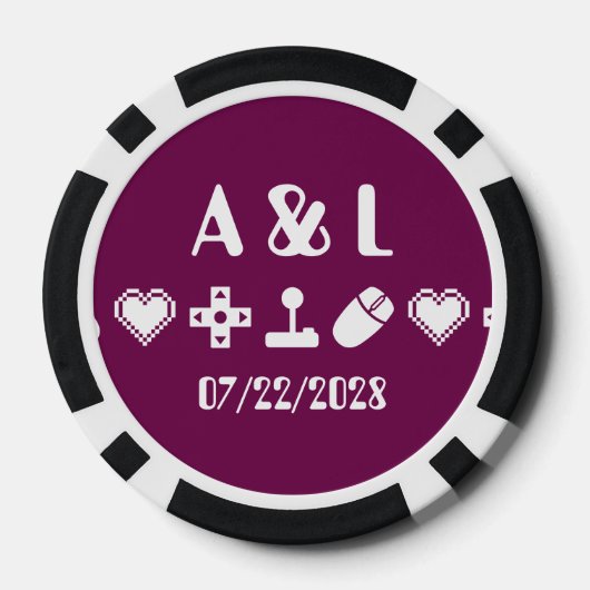 Multiplayer-Modus im Wein Pokerchips (Rückseite)