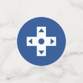 Multiplayer-Modus in blauer Tischkonfiguration Konfetti (Klein Vorderseite)