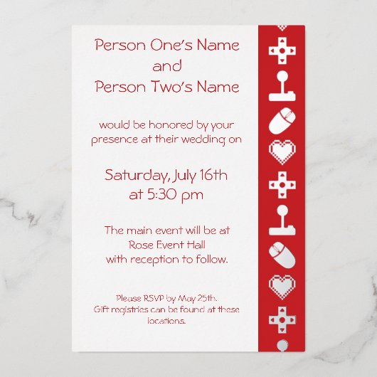 Multiplayer-Modus in Cherry Foil Einladung (Vorderseite)