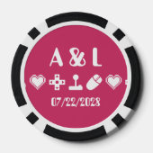 Multiplayer-Modus in Himbeere Pokerchips (Rückseite)