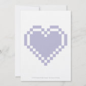Multiplayer-Modus in Lavender Wedding Einladung (Rückseite)