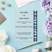Multiplayer-Modus in Navy-Acrylfarbe Hochzeit Acryleinladungen (In Situ (Hochzeit))