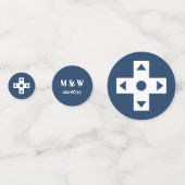 Multiplayer-Modus in Navy Table Confetti Konfetti (Vorderseiten)