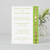 Multiplayer-Modus in Peridot Foil-Einladung Folieneinladung (Stehend vorne)