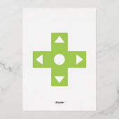 Multiplayer-Modus in Peridot Foil-Einladung Folieneinladung (Rückseite)