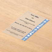 Multiplayer-Modus in Periwinkle-Acryl-Hochzeit Acryleinladungen (Ablage )
