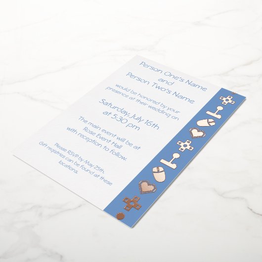 Multiplayer Modus in Periwinkle Foil Einladung (Gedreht)