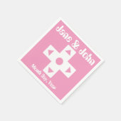Multiplayer-Modus in Petal Pink Napkins Serviette (Ecke)